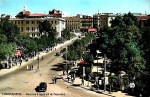 Constantine - Avenue Liagre et les Squares